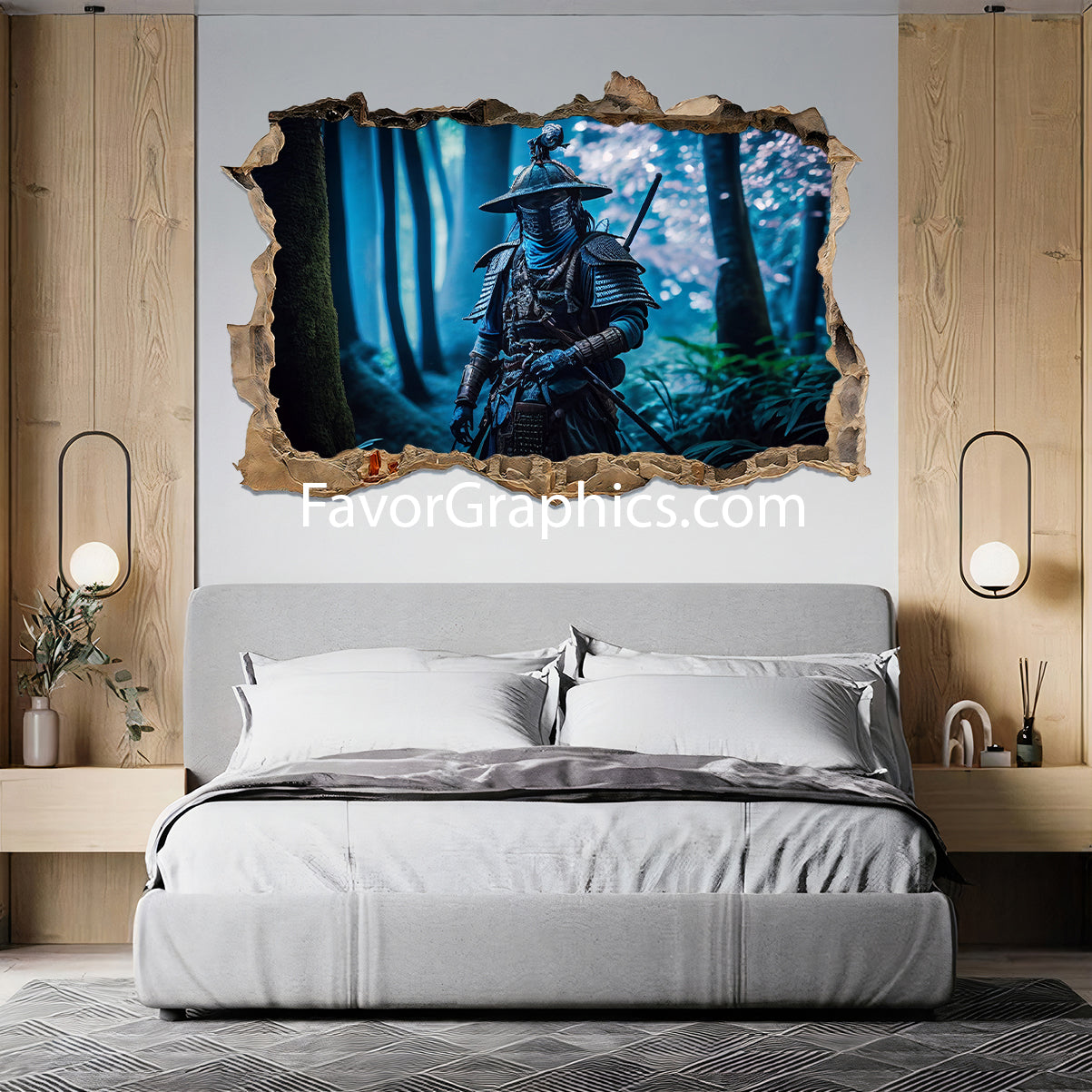 Samurai Vinyl Wall Art Decal Sticker Poster Print Mural