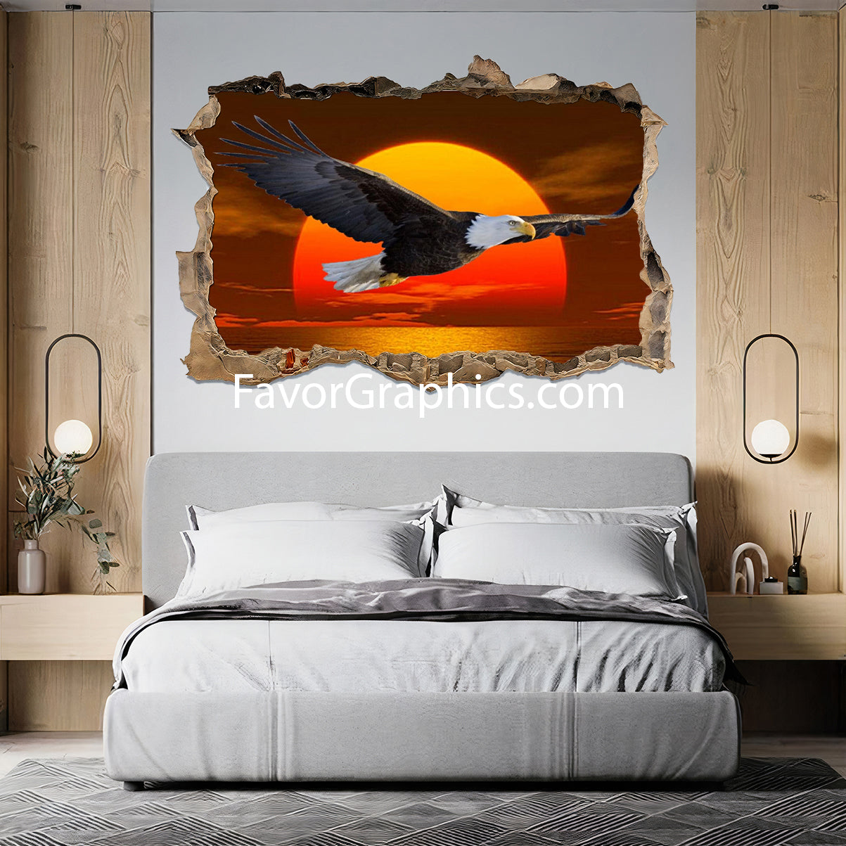 Bald Eagle Vinyl Wall Art Decal Sticker Poster Print Mural