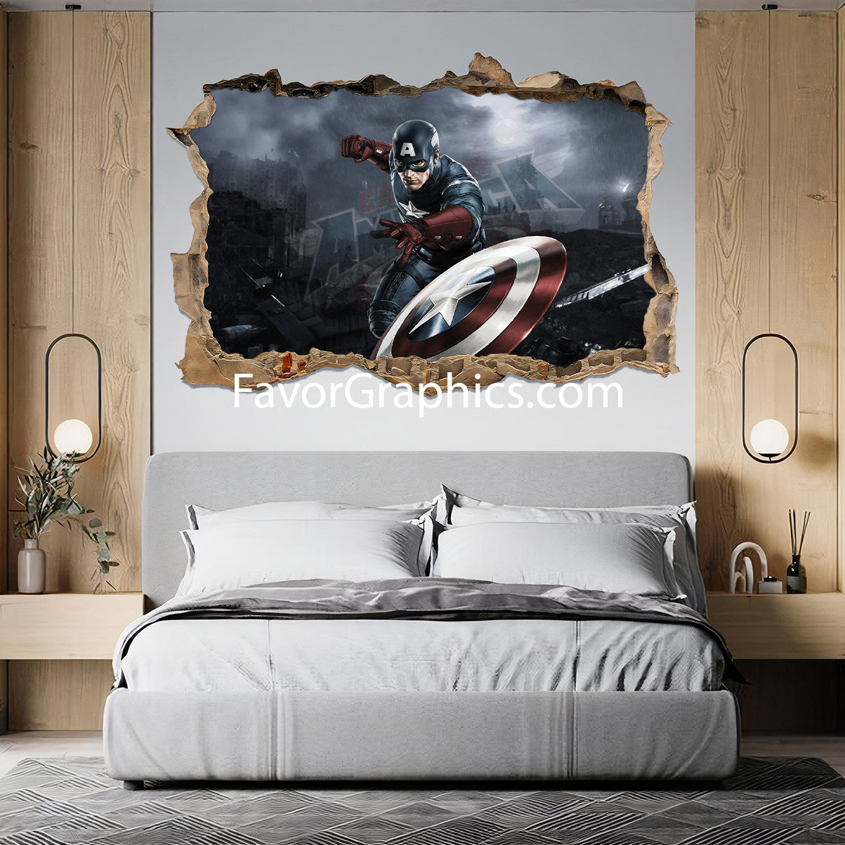 Captain America Vinyl Wall Art Decal Sticker Poster Print Mural