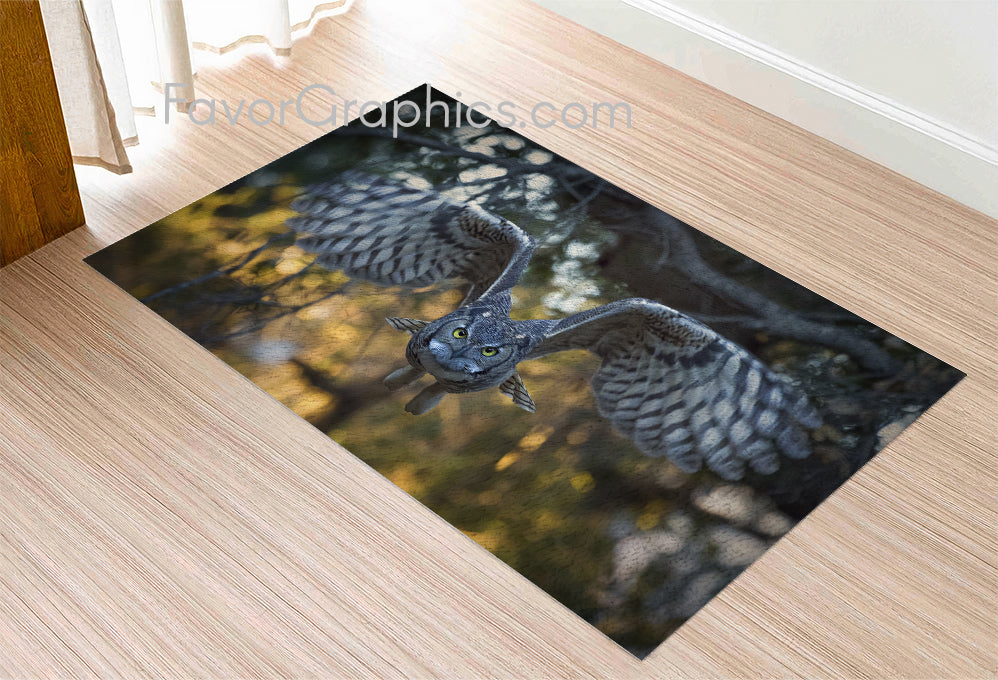 Owl Home Bedroom Decor Rug Carpet Mat