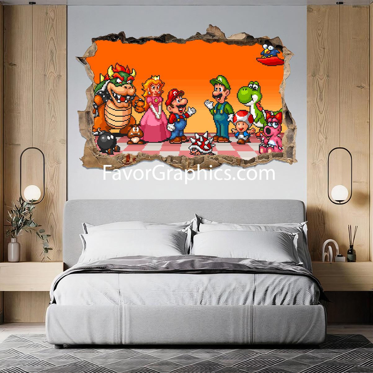 Mario Vinyl Wall Art Decal Sticker Poster Print Mural