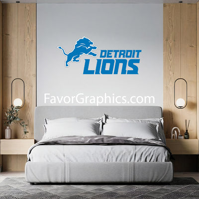 Detroit Lions Home Room Wall Vinyl Decal Sticker Mural Poster