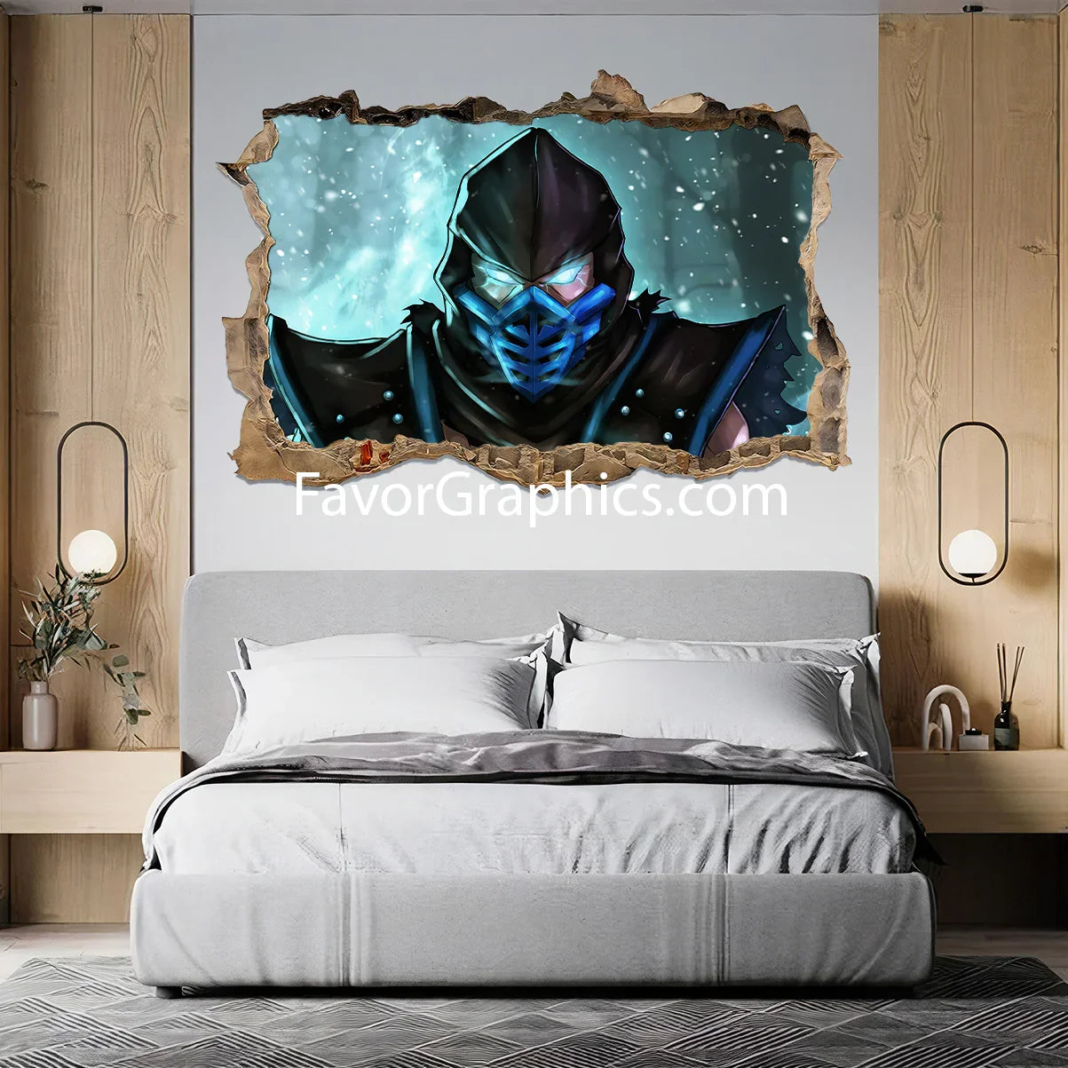 Sub Zero Mortal Kombat Vinyl Wall Art Decal Sticker Poster Print Mural