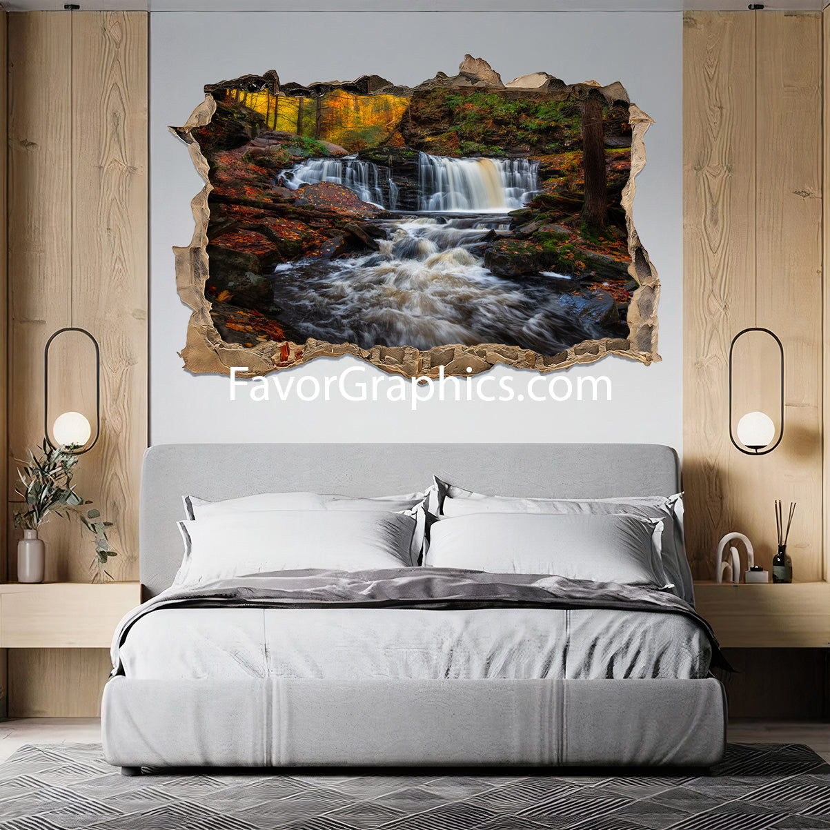 Waterfall Vinyl Wall Art Decal Sticker Poster Print Mural