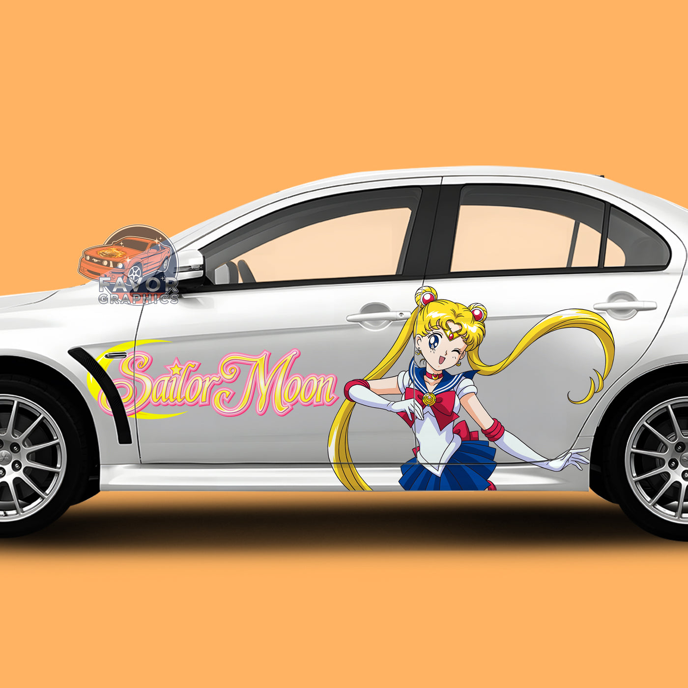 Sailor Moon Itasha Car Side Door Decal Vinyl Sticker