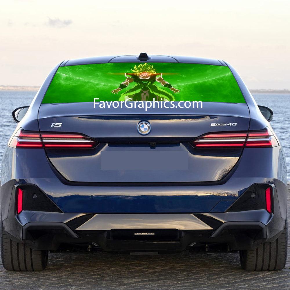 Broly Rear Window Perforated Graphic Vinyl Decal Car