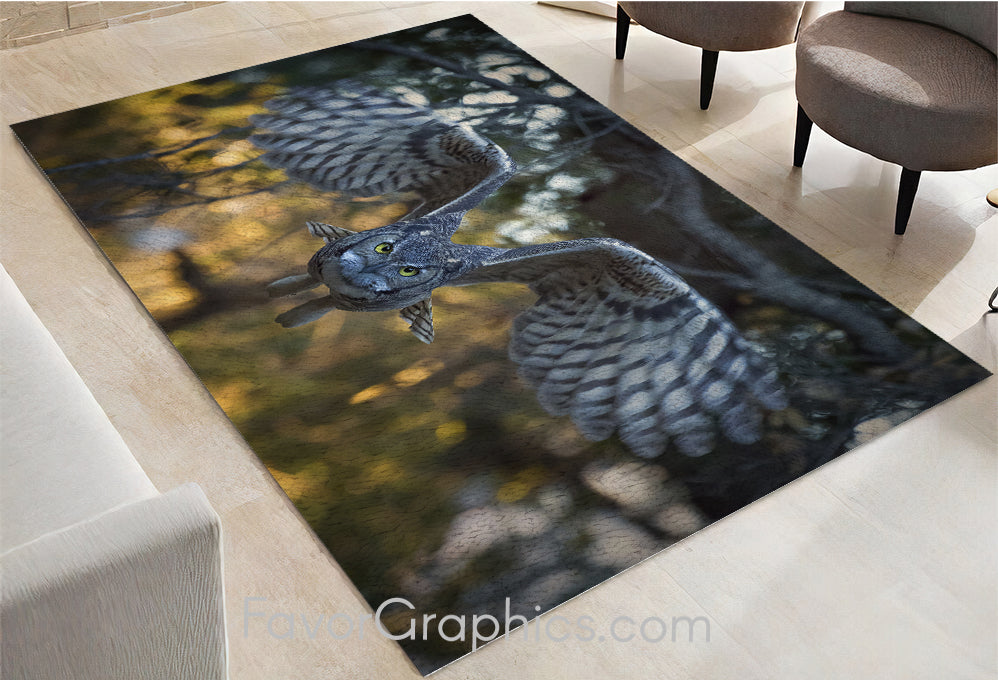 Owl Home Bedroom Decor Rug Carpet Mat