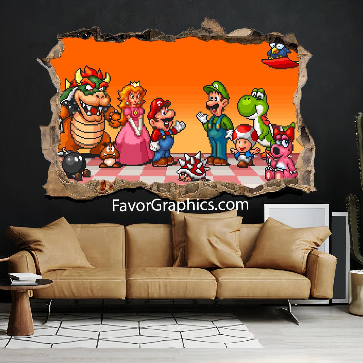 Mario Vinyl Wall Art Decal Sticker Poster Print Mural