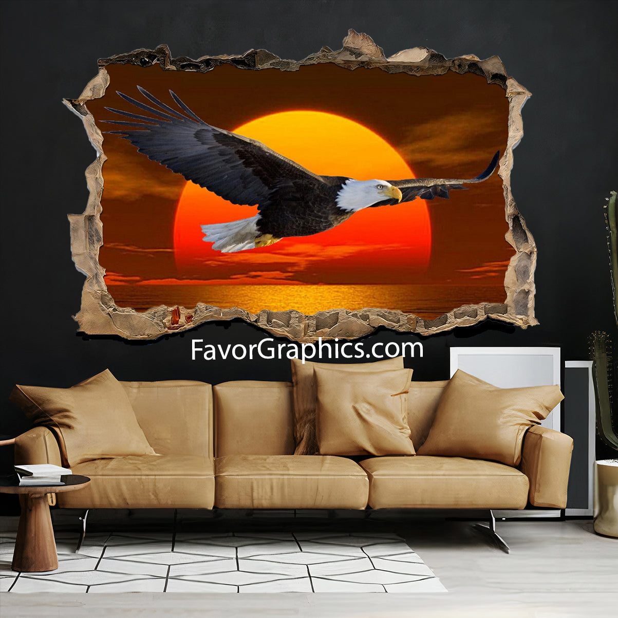 Bald Eagle Vinyl Wall Art Decal Sticker Poster Print Mural