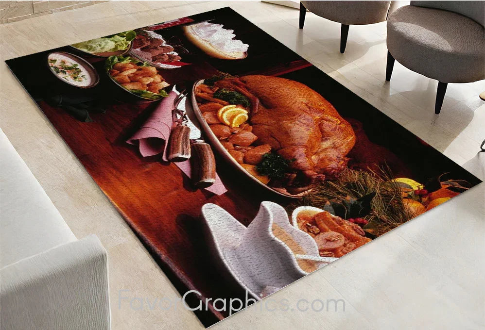 Thanksgiving Home Bedroom Decor Rug Carpet Mat