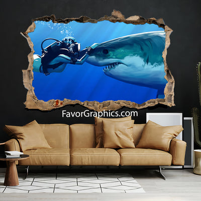 Shark Vinyl Wall Art Decal Sticker Poster Print Mural