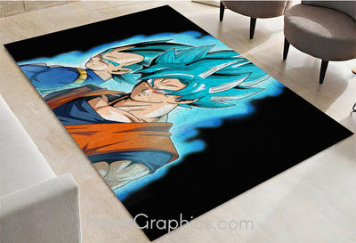 Goku Vegeta Home Bedroom Decor Rug Carpet Mat