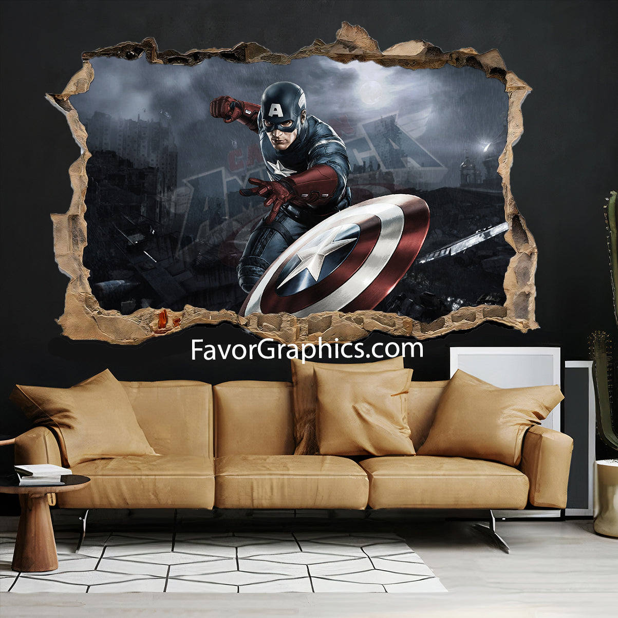 Captain America Vinyl Wall Art Decal Sticker Poster Print Mural