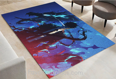 Solo Leveling Sung Jin-Woo Home Bedroom Decor Rug Carpet Mat