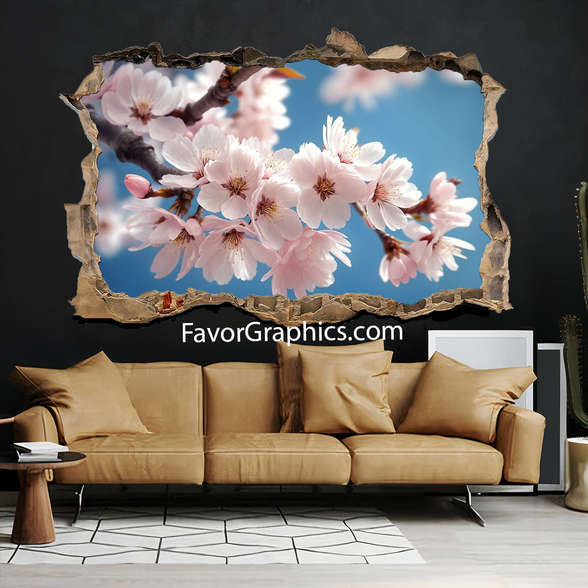 Cherry Blossom Vinyl Wall Art Decal Sticker Poster Print Mural