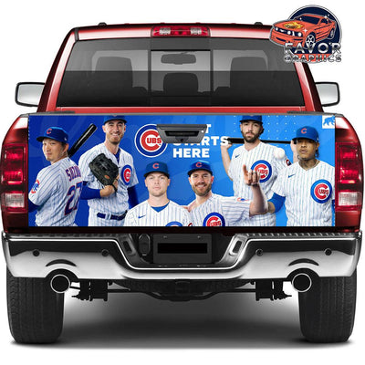 Chicago Cubs Tailgate Wraps For Trucks SUV Vinyl Wrap