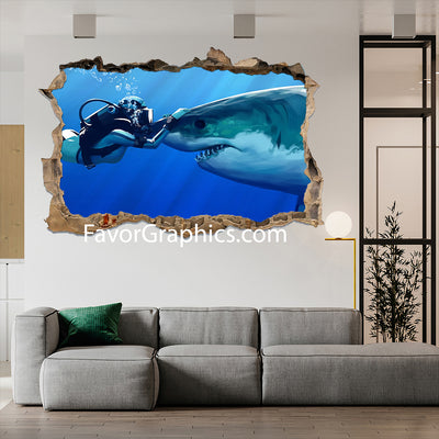 Shark Vinyl Wall Art Decal Sticker Poster Print Mural