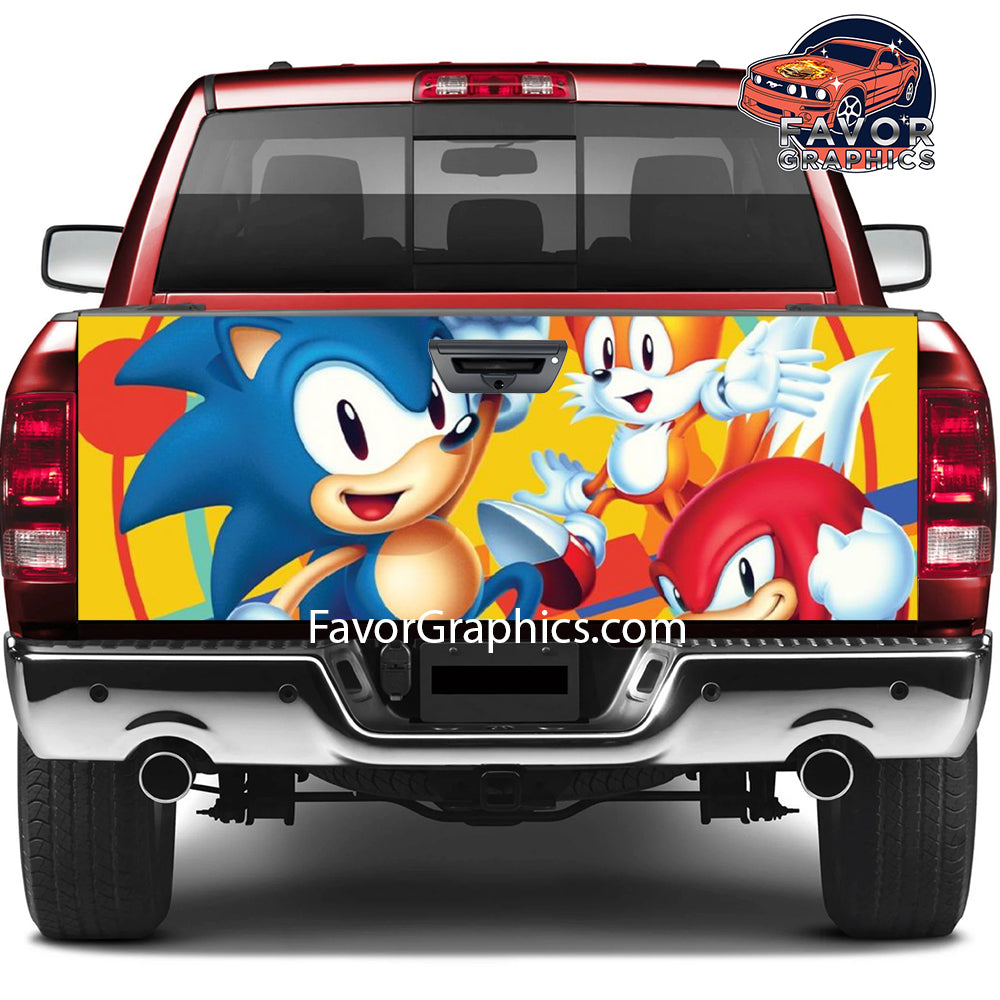 Sonic The Hedgehog Tailgate Wraps For Trucks SUV Vinyl Wrap