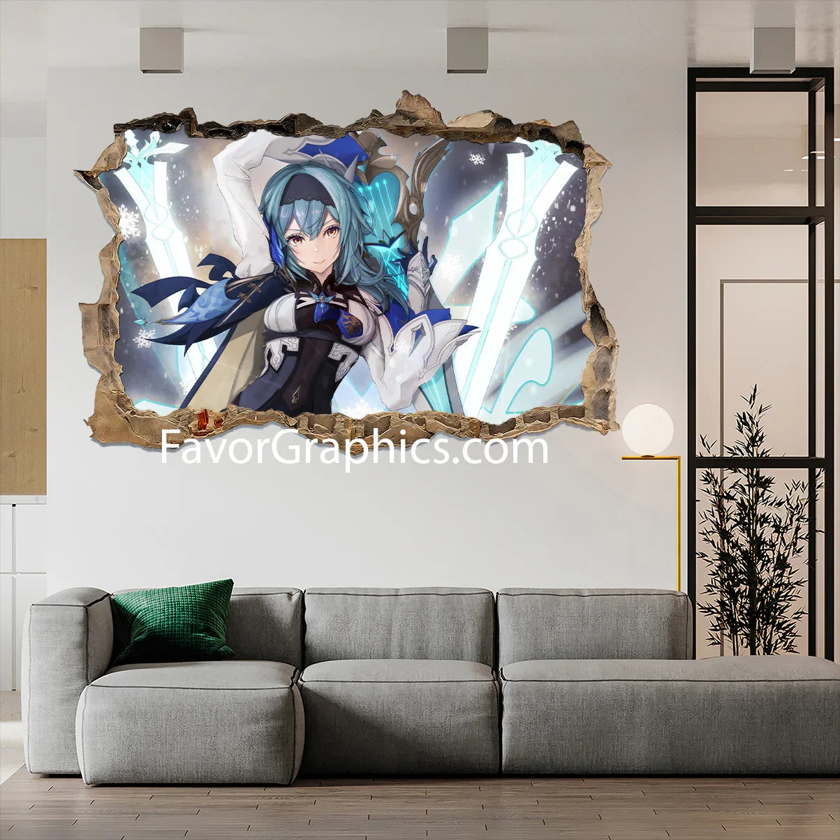 Eula (Genshin impact) Vinyl Wall Art Decal Sticker Poster Print Mural