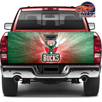 Milwaukee Bucks Tailgate Wraps For Trucks SUV Vinyl Wrap