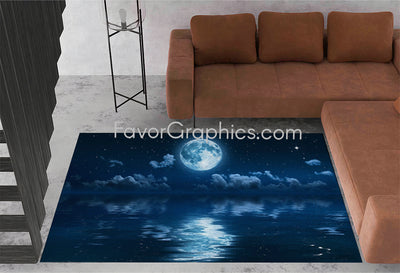 Full Moon Home Bedroom Decor Rug Carpet Mat