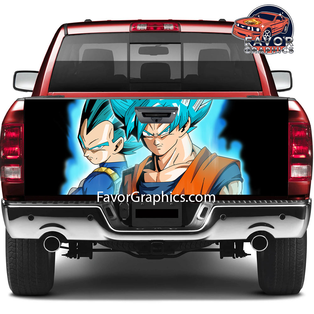 Goku Vegeta Tailgate Wraps For Trucks SUV Vinyl Wrap