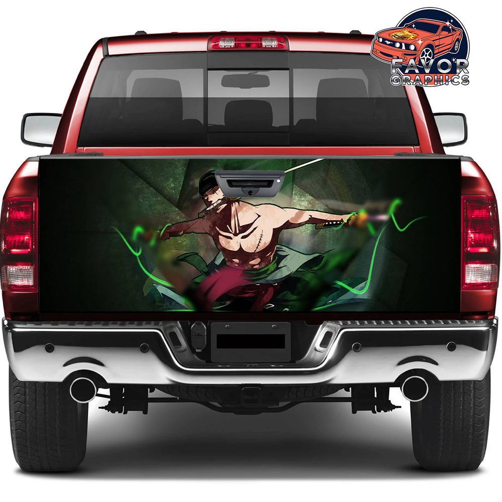 Roronoa Zoro Tailgate Wraps For Trucks SUV Vinyl Wrap