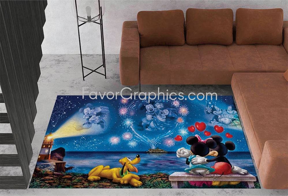 Mickey and Minnie Home Bedroom Decor Rug Carpet Mat