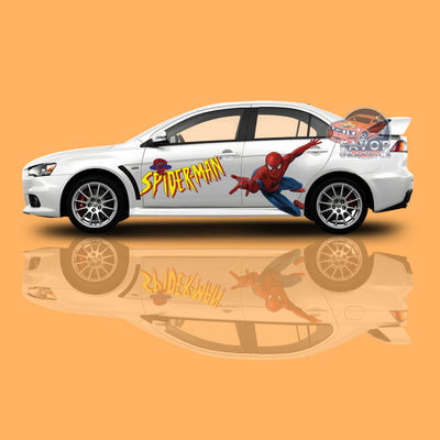 Spider-Man Itasha Car Side Door Decal Vinyl Sticker