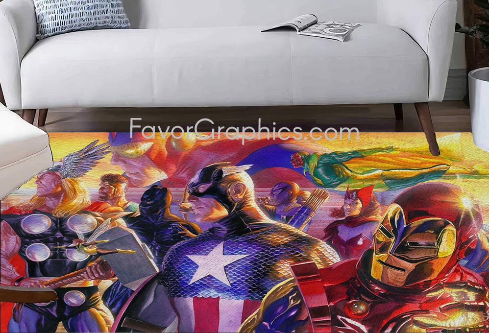 Avengers Superheroes Home Bedroom Decor Rug Carpet Mat