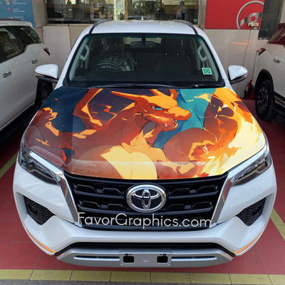 Charizard Itasha Car Vinyl Hood Wrap Decal Sticker