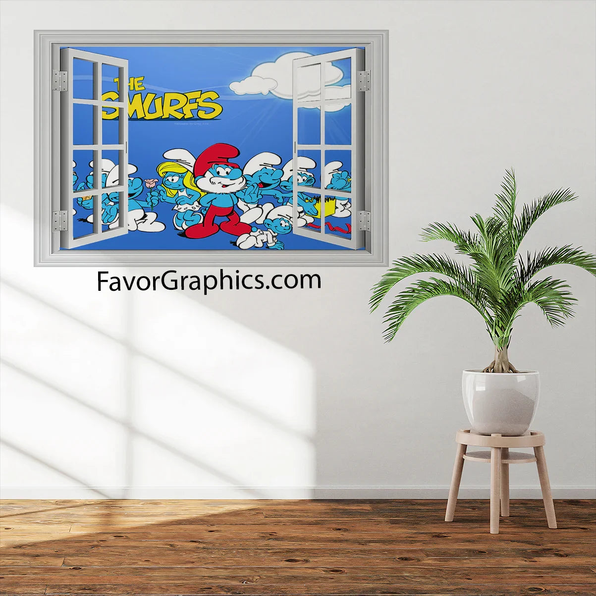 The Smurfs Vinyl Wall Art Decal Sticker Poster Print Mural