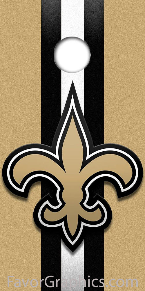 New Orleans Saints Cornhole Wood Board Skin Vinyl Wrap Decal Sticker