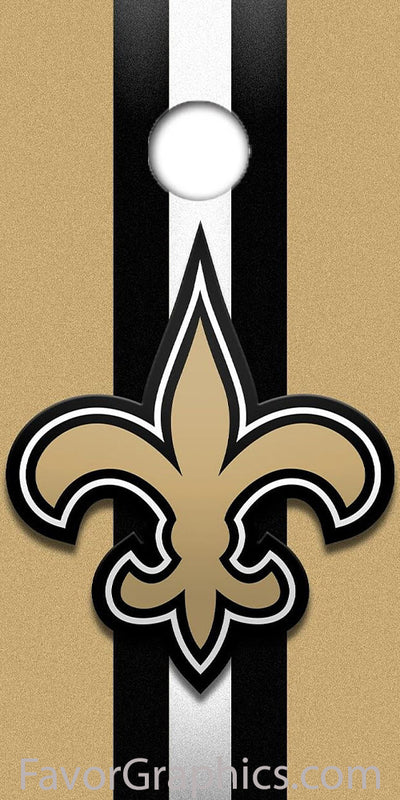 New Orleans Saints Cornhole Wood Board Skin Vinyl Wrap Decal Sticker