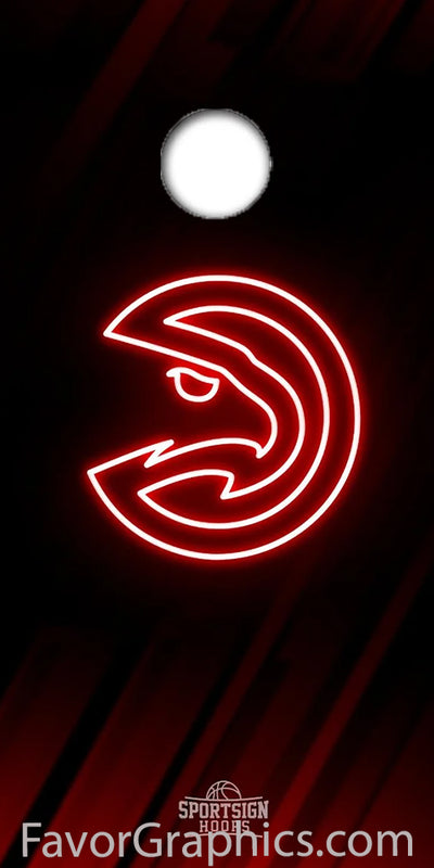 Atlanta Hawks Cornhole Wood Board Skin Vinyl Wrap Decal Sticker