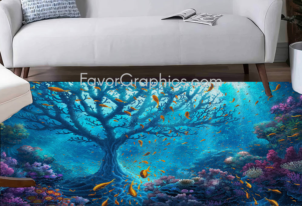 Underwater Under The Sea Home Bedroom Decor Rug Carpet Mat