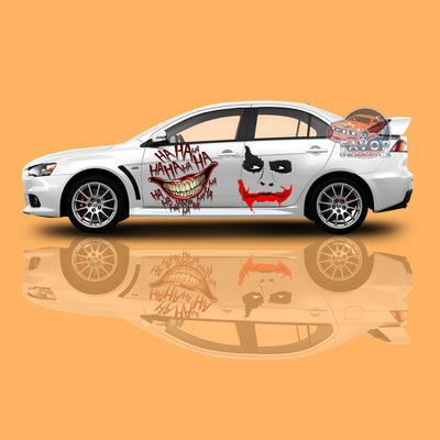 Joker Itasha Car Side Door Decal Vinyl Sticker