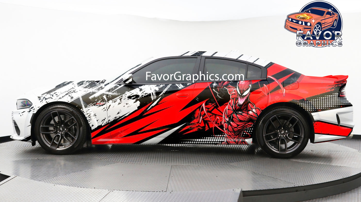 Carnage Itasha Full Car Vinyl Wrap Decal Sticker