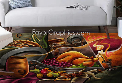 Thanksgiving Home Bedroom Decor Rug Carpet Mat