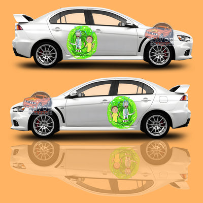 Rick and Morty Itasha Car Side Door Decal Vinyl Sticker