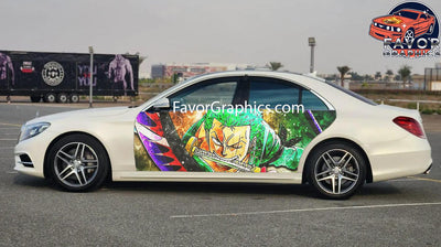 Roronoa Zoro Car Door Vinyl Wrap Decal Sticker