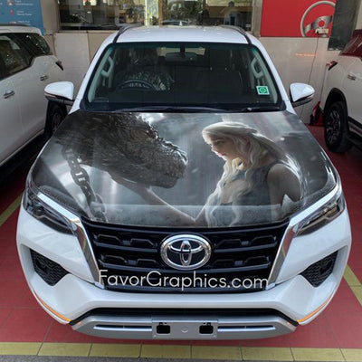 Daenerys Targaryen  Dragon Itasha Car Vinyl Hood Wrap