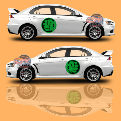 Hulk Itasha Car Side Door Decal Vinyl Sticker