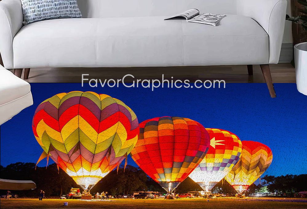 Hot Air Balloon Home Bedroom Decor Rug Carpet Mat