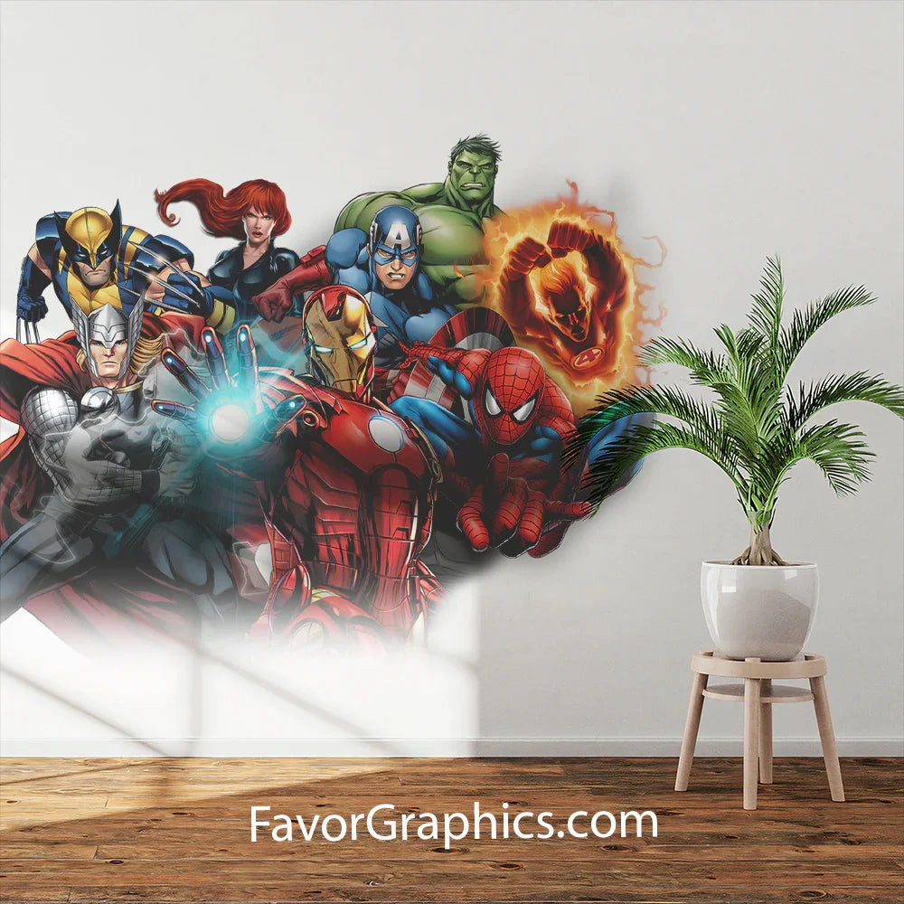 Avengers Superheroes Home Room Wall Vinyl Decal Sticker Mural Poster