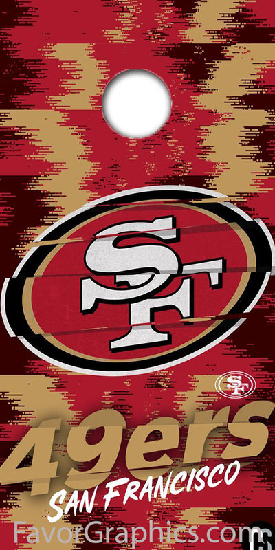 San Francisco 49ers Cornhole Wood Board Skin Vinyl Wrap Decal Sticker