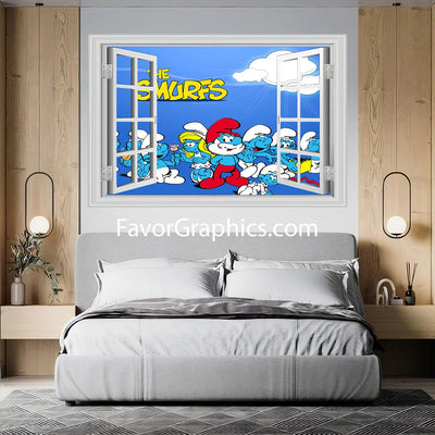 The Smurfs Vinyl Wall Art Decal Sticker Poster Print Mural