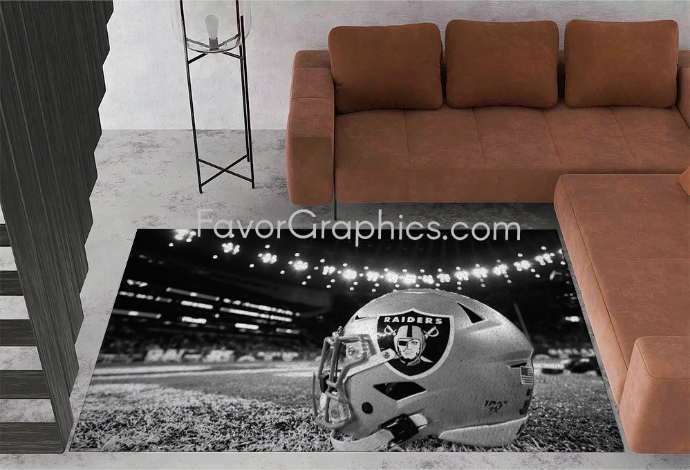 Las Vegas Raiders Home Bedroom Decor Rug Carpet Mat