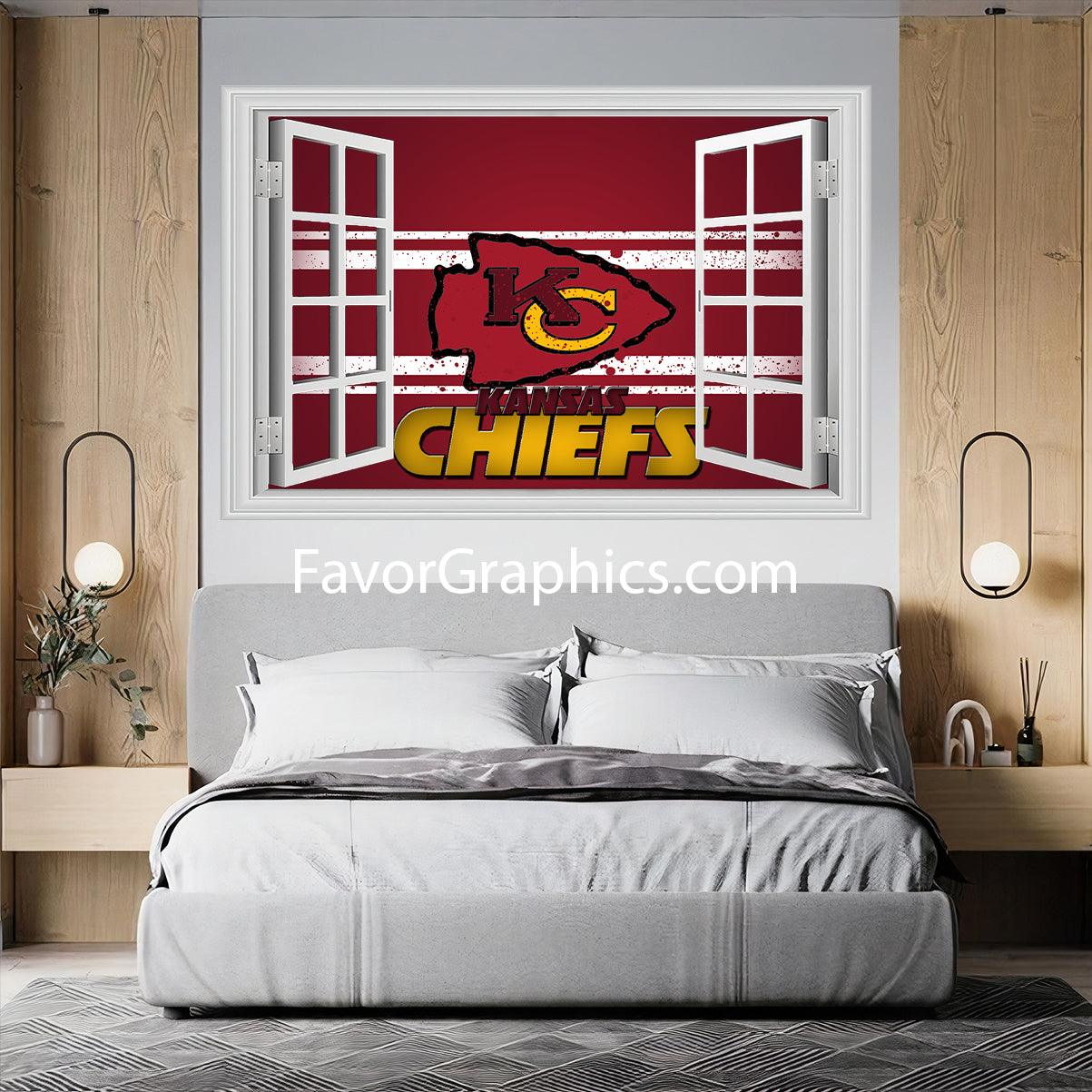 Kansas City Chiefs Vinyl Wall Art Decal Sticker Poster Print Mural