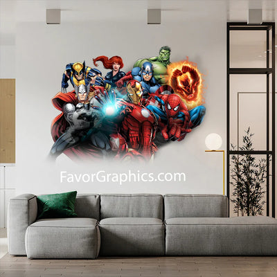 Avengers Superheroes Home Room Wall Vinyl Decal Sticker Mural Poster